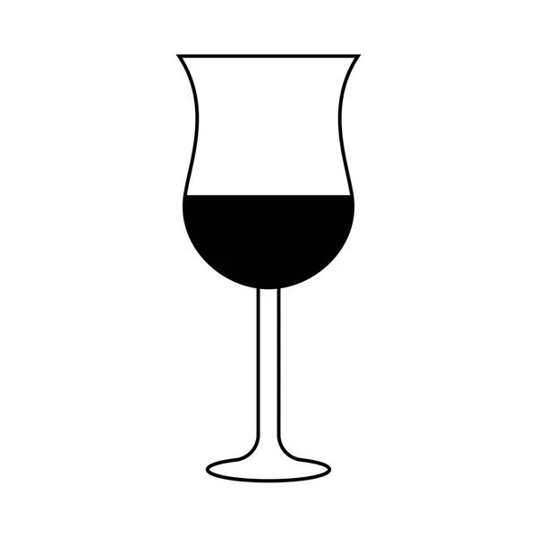 Verre à vin isolé — Image vectorielle