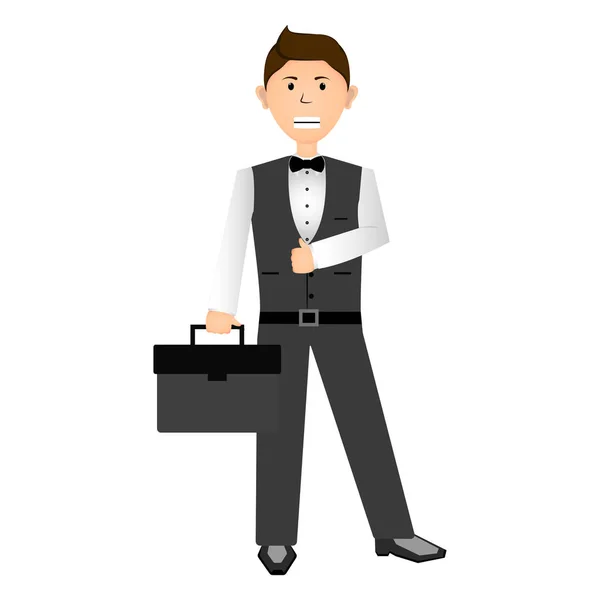 Isolated businessman illustration — Stock Vector