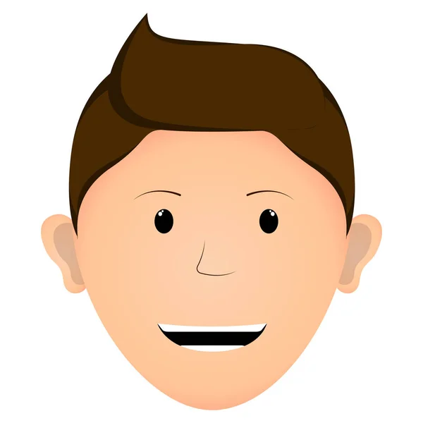 Homme heureux avatar — Image vectorielle