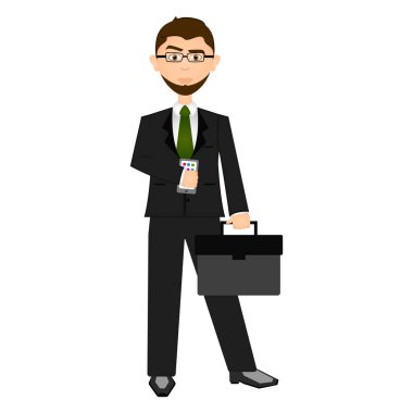 Isolarted işadamı illüstrasyon