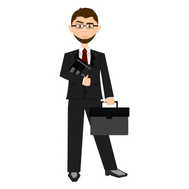 Isolarted işadamı illüstrasyon