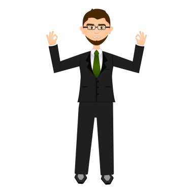 Isolarted işadamı illüstrasyon