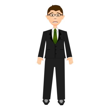 Isolarted işadamı illüstrasyon