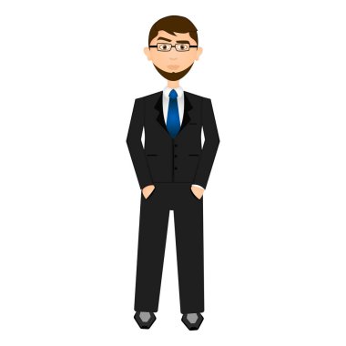 Isolarted işadamı illüstrasyon