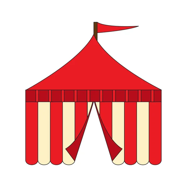 Tente de carnaval isolée — Image vectorielle