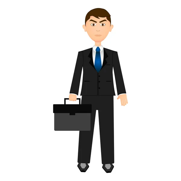 Isolarted businessman illustration — Stock Vector