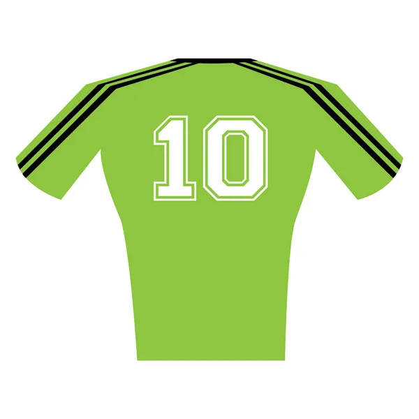 Uniforme deportivo aislado — Vector de stock