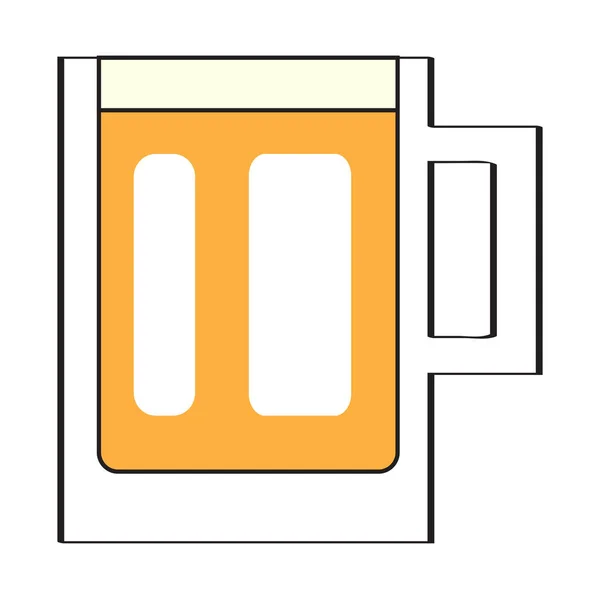 Icono taza de cerveza — Vector de stock