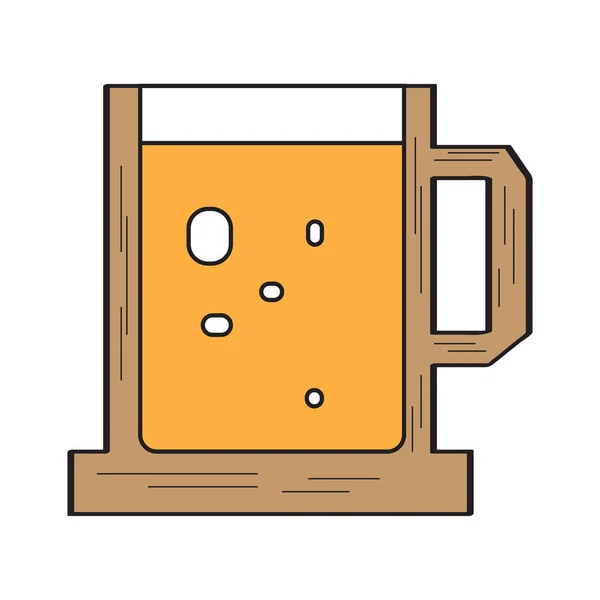 Icono taza de cerveza — Archivo Imágenes Vectoriales