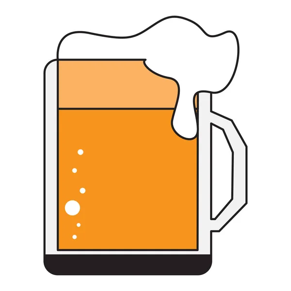 Bier mok icoon — Stockvector