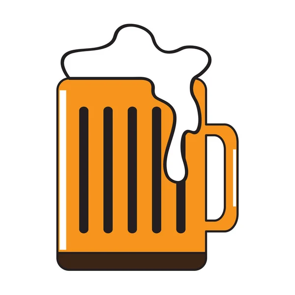 Bier mok icoon — Stockvector