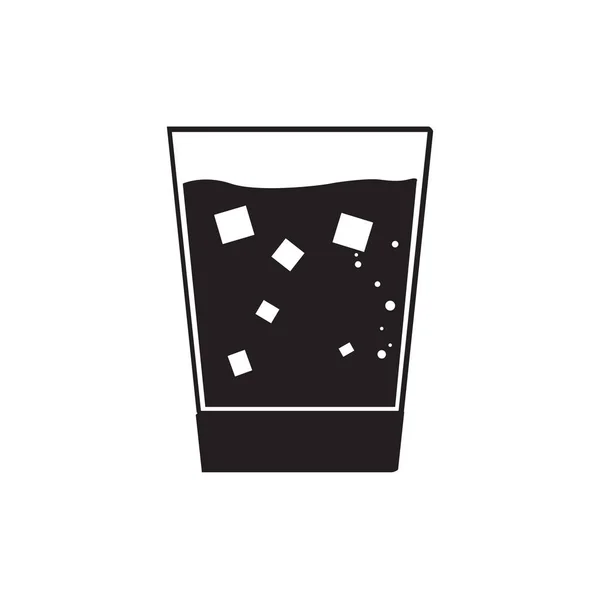 Verre avec bière froide — Image vectorielle