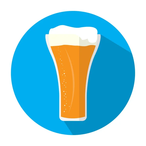 Icono de cristal de cerveza — Archivo Imágenes Vectoriales