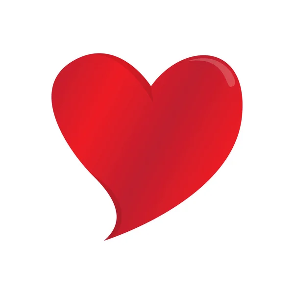Изолированная форма сердца — стоковый вектор