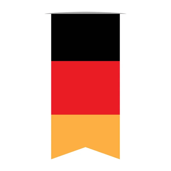 Flagge Deutschlands — Stockvektor