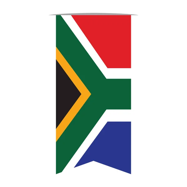남아프리카 공화국의 국기 — 스톡 벡터