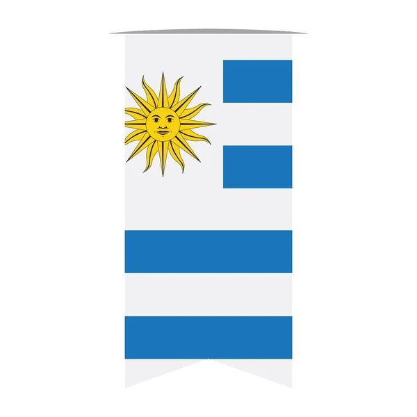 Bandeira do Uruguai — Vetor de Stock