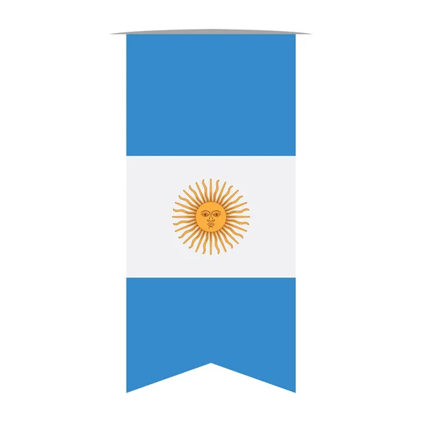 Bandera de Argentina — Vector de stock