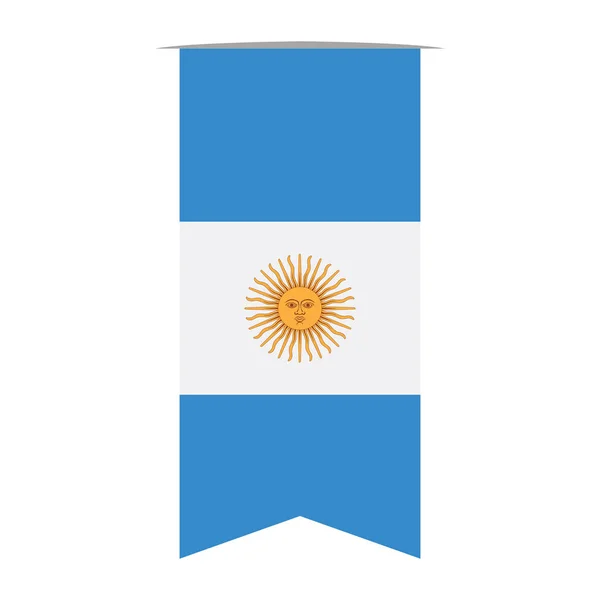 Bandeira da Argentina — Vetor de Stock