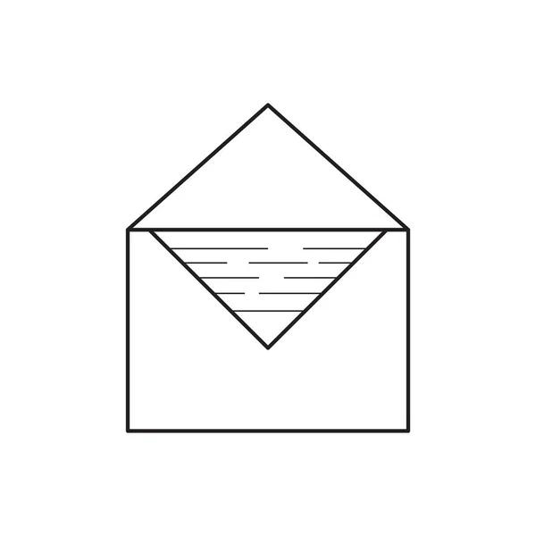 Ikona poczty izolowanej — Wektor stockowy