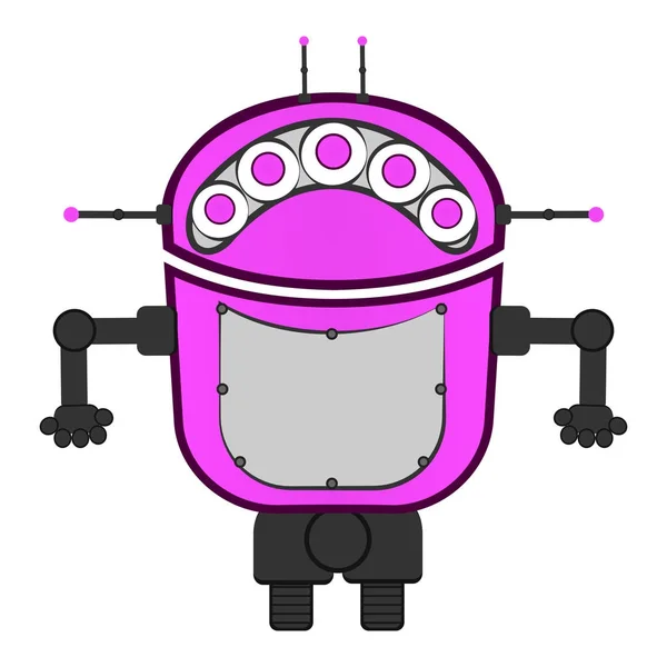 Robot lindo aislado — Vector de stock