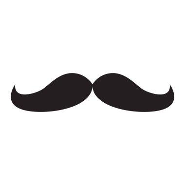 İzole bıyık simgesi