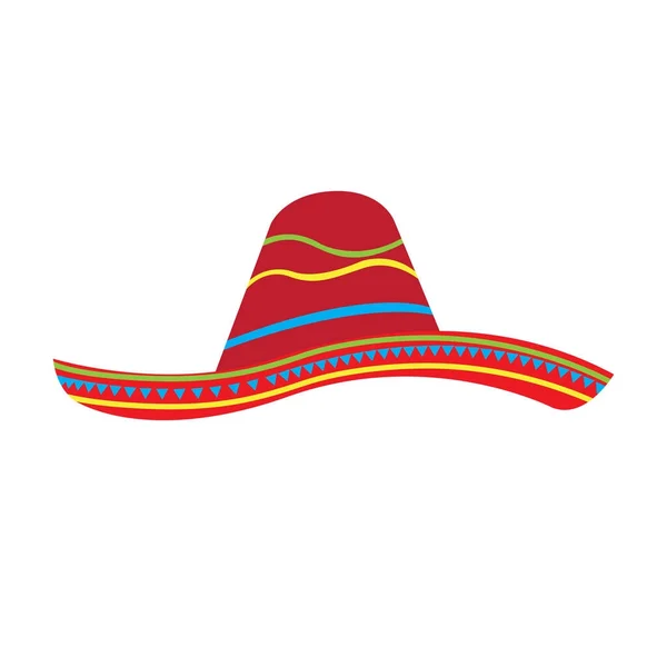 Icône chapeau mexicain — Image vectorielle