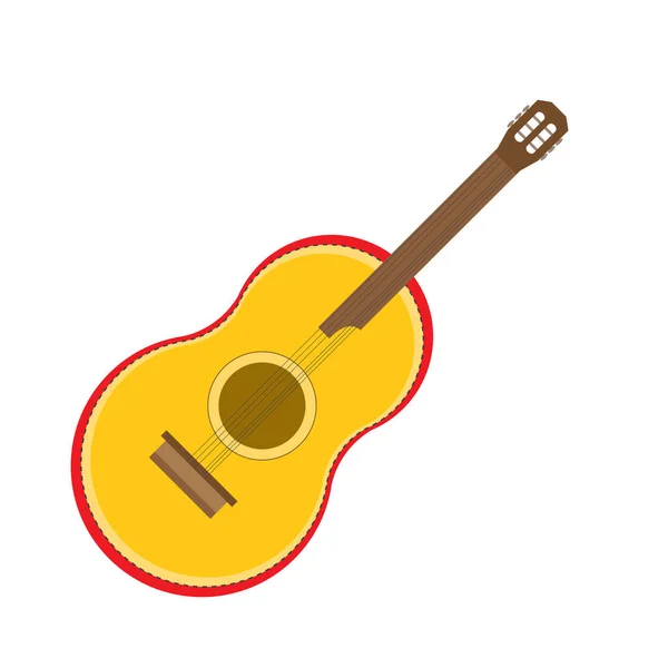 Μεμονωμένο εικονίδιο κιθάρας — Διανυσματικό Αρχείο