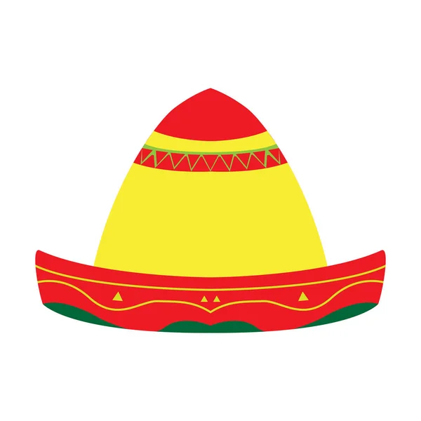 Icona del cappello messicano — Vettoriale Stock