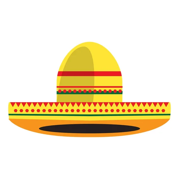 Mexikói kalap ikon — Stock Vector