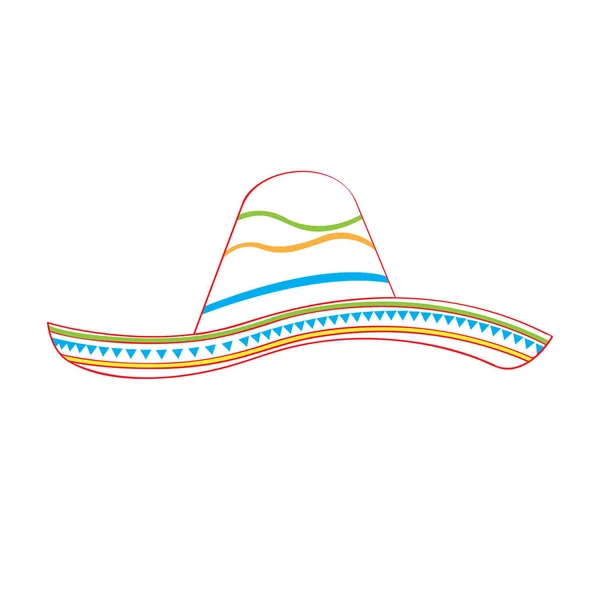 Mexican hat icon — Stock Vector