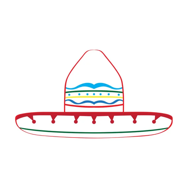 Mexican hat icon — Stock Vector