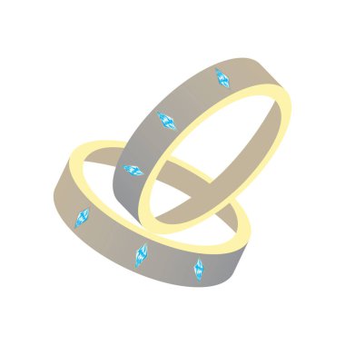 İzole yüzük simgesi