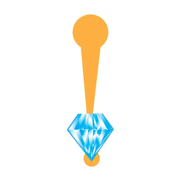 Ikone für Ohrringe — Stockvektor