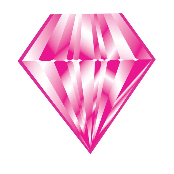 Ikona na białym tle diamond — Wektor stockowy