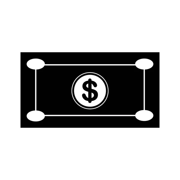 Valuta bill pictogramafbeelding — Stockvector