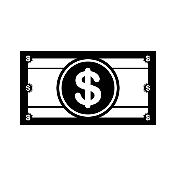 Valuta bill pictogramafbeelding — Stockvector