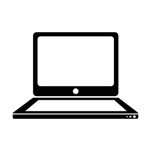 Laptop computer icon image — Stock Vector