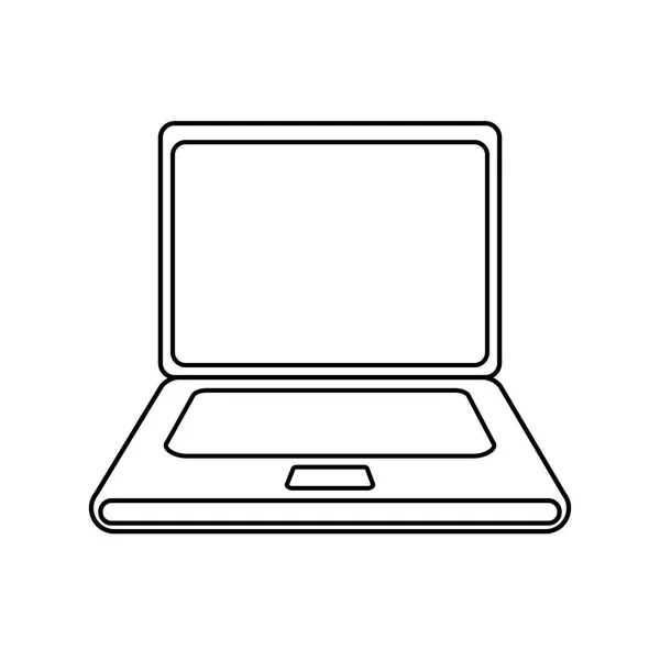 Laptop computer icon image — Stock Vector