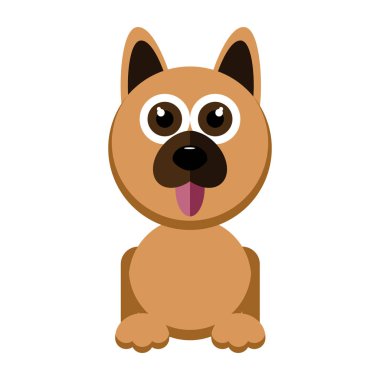 sevimli köpek karakteri