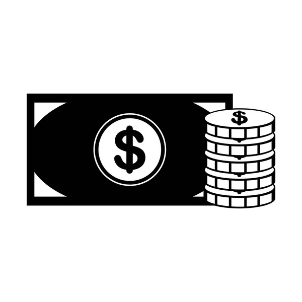 Imagem do ícone da conta de moeda — Vetor de Stock