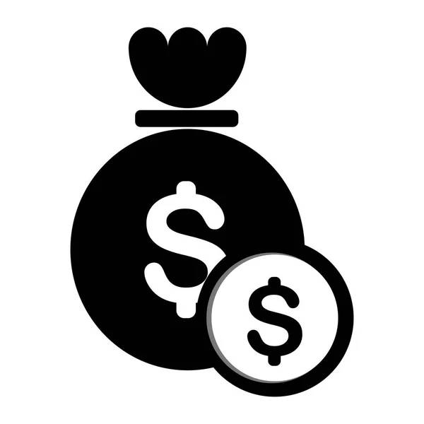 Money bag icon image — Stock Vector