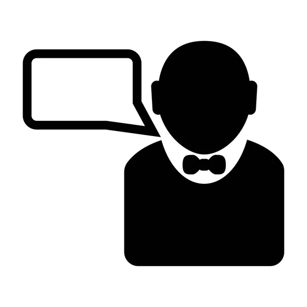 Businessman talking icon image — Stock Vector