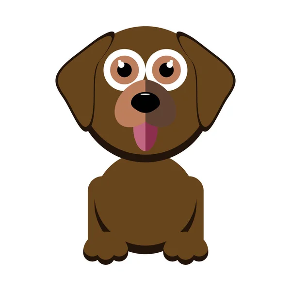 Personaggio cane carino — Vettoriale Stock