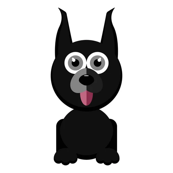 かわいい犬のキャラクター — ストックベクタ