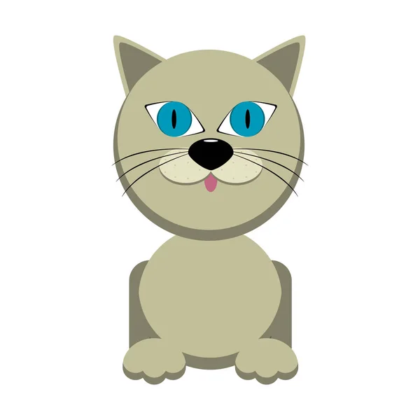 Personagem de gato bonito —  Vetores de Stock