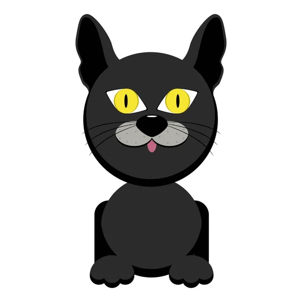 かわいい猫のキャラクター — ストックベクタ
