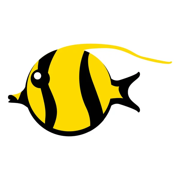 Lindo pez carácter — Vector de stock