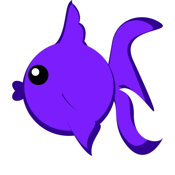 Lindo pez carácter — Vector de stock