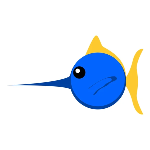 Cute fish character — Stock Vector